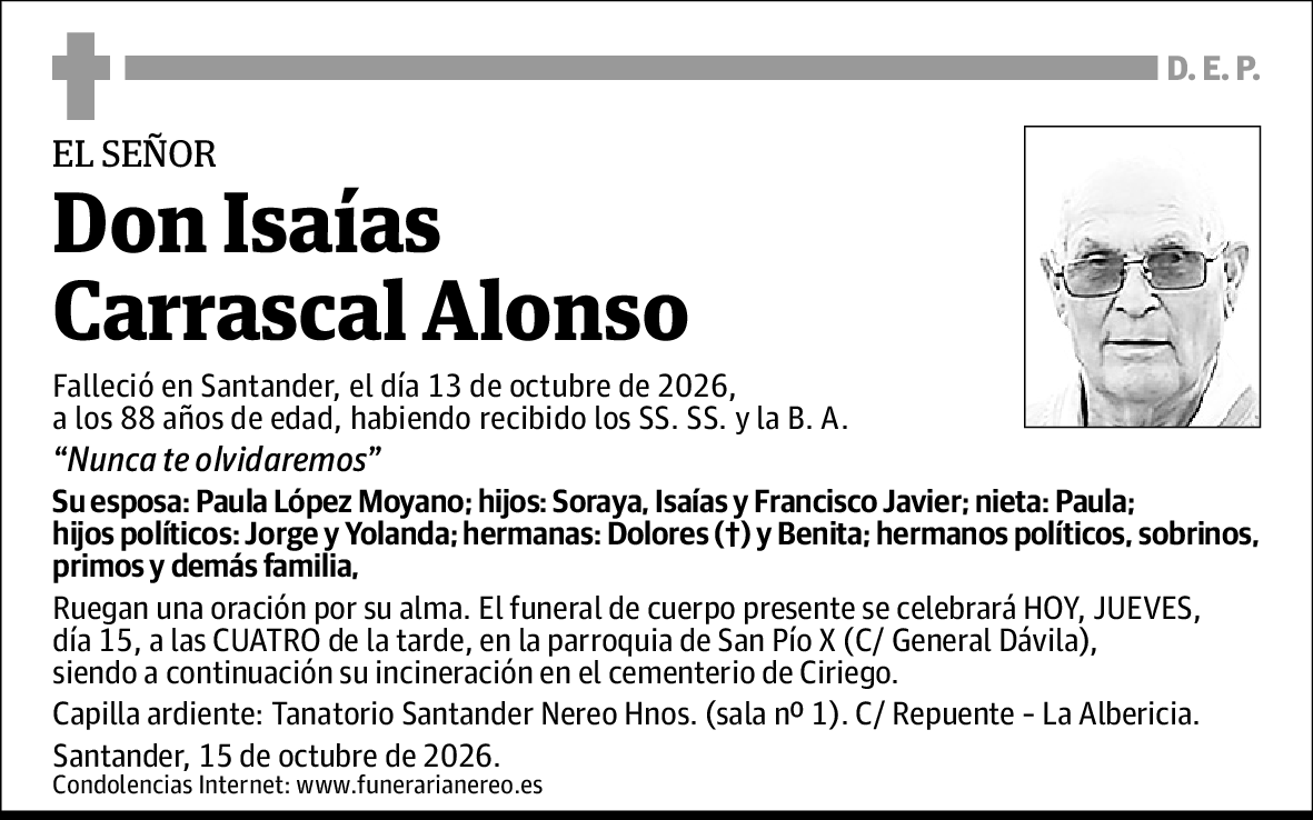 Isaías Carrascal Alonso