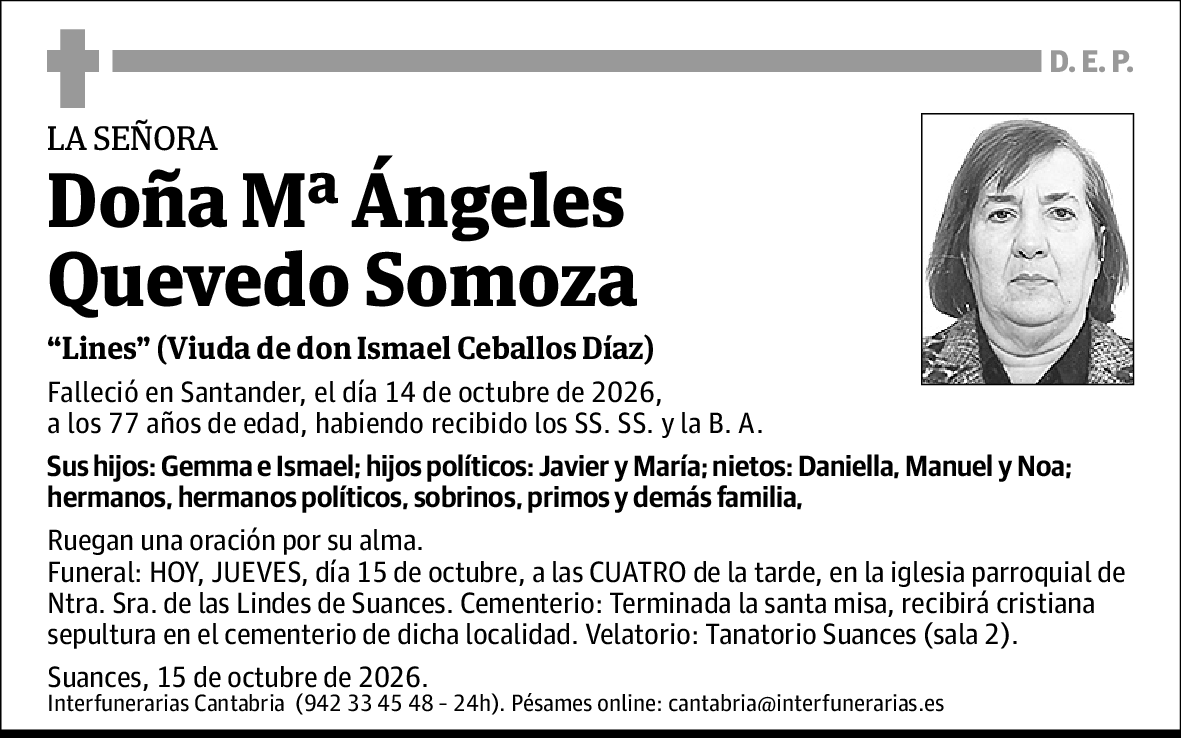 María Ángeles Quevedo Somoza