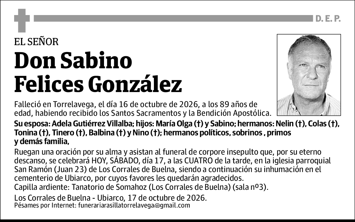 Sabino Felices Gonzalez