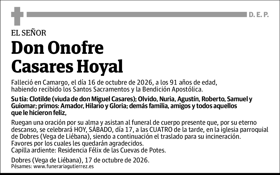 Onofre Casares Hoyal