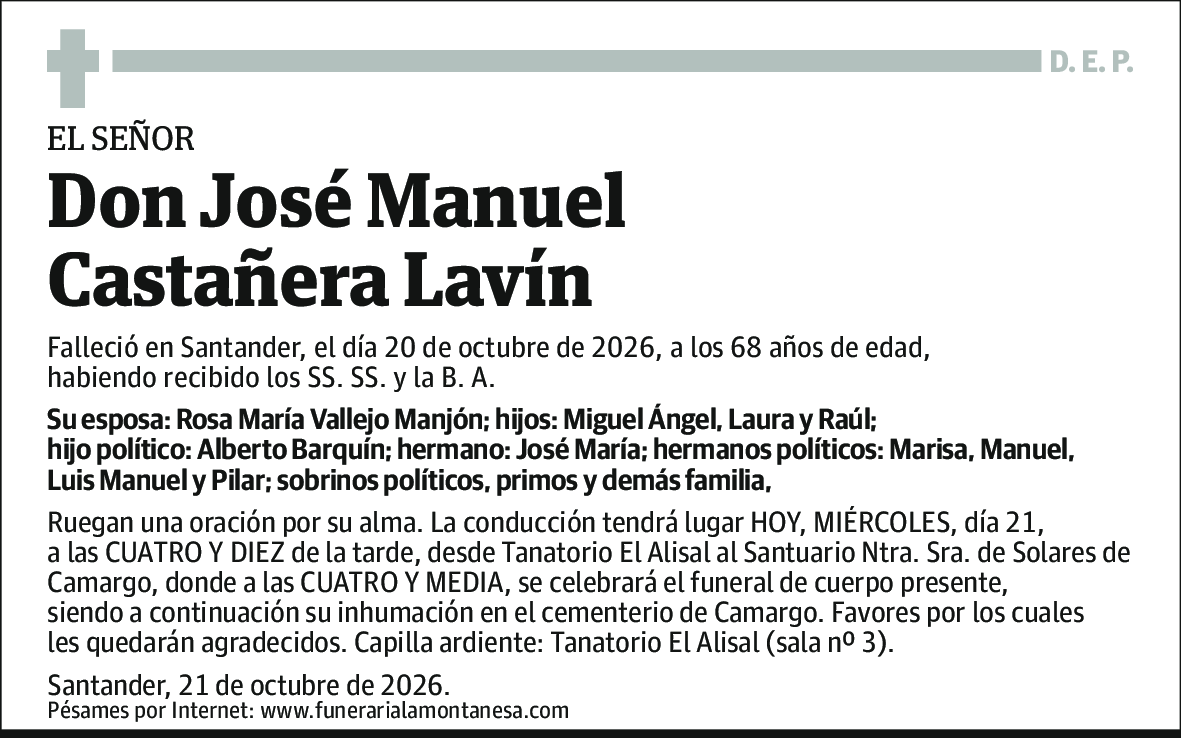 José Manuel Castañera Lavín