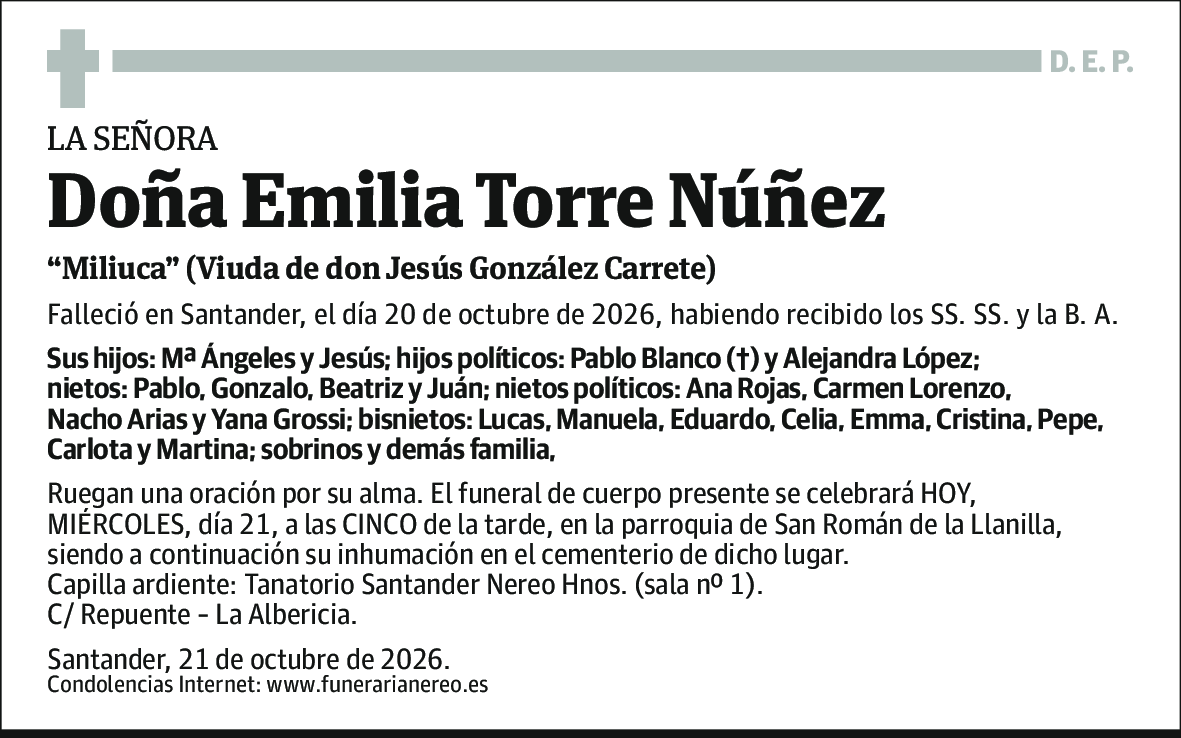 Emilia Torre Nuñez