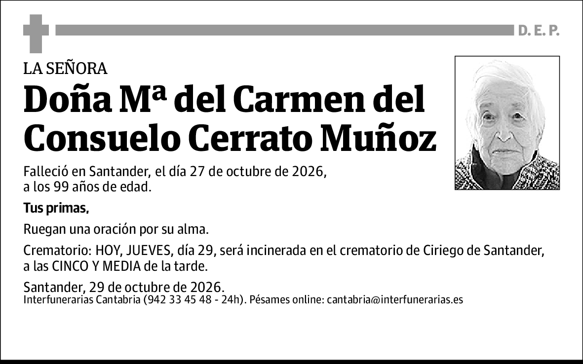 Mª del Carmen del Consuelo Cerrato Muñoz